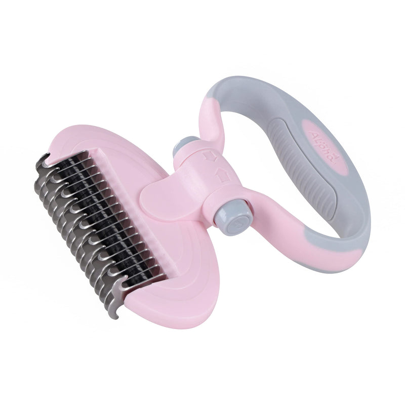 MiMu Dog Deshedding Brush with Smart Handle and Comb - Shedding Brush Dog Hair Undercoat Rake for Dog and Cat Grooming - BeesActive Australia