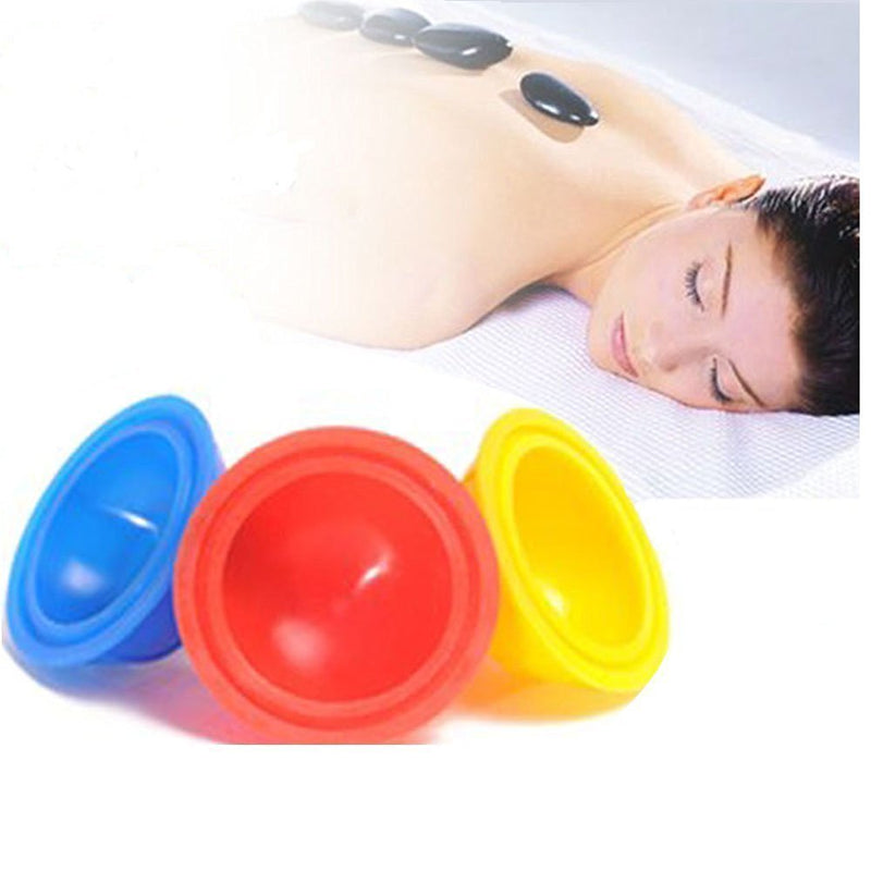 Esmartlife 12 Cups Silicone Medical Vacuum Massage Cupping Cups Health Care Travel Set Blue - BeesActive Australia