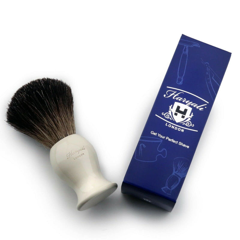 Pure Black Badger Hair Shaving Brush with The Ivory Color Base Comes with The Designer Box Special for Men - BeesActive Australia