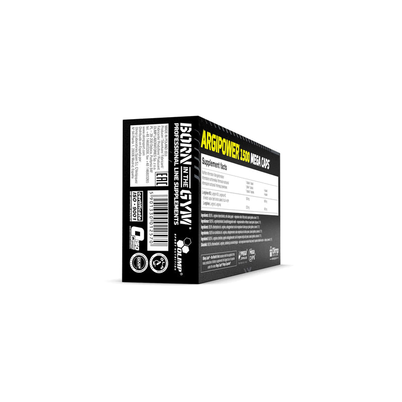 ARGIPOWER 120 Capsules | Hardcore Nitric Oxide | Pre-Workout Food Supplement | Large L-Arginine Dose - BeesActive Australia