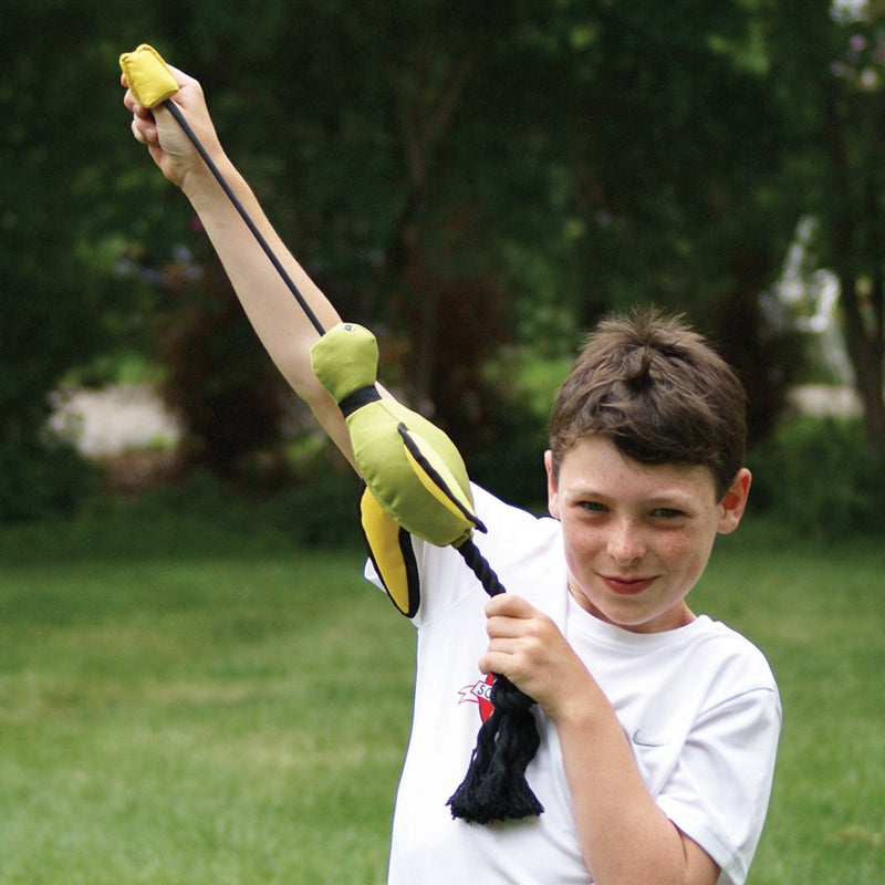 Hyper Pet Flying Series Slingshot Interactive Dog Toys (Dog Toys for Large Dogs, Great Alternative to Dog Ball & Dog Frisbee) [Floats in Water Perfect for the Beach, Lake or Pool] Mini Duck - BeesActive Australia