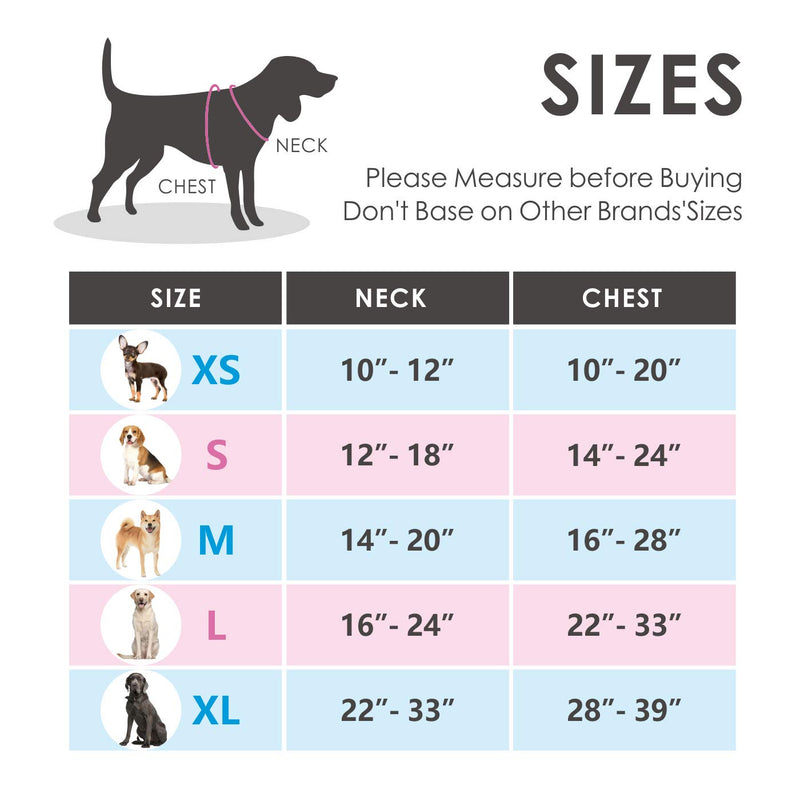 PHOEPET No Pull Dog Harness Reflective Adjustable Vest with a Training Handle, Name ID Pocket, 2 Metal Leash Hooks, 3 Snap Buckles [Easy to Put on & Take Off] Medium Orange - BeesActive Australia