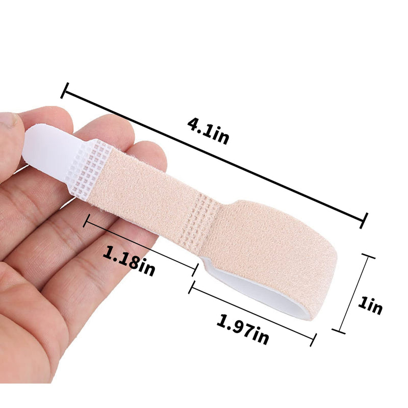 3Pcs Hammer Toe Straightener,Broken Toe Wraps Splint Bandages,Toe Straighteners Reusable,Hammer Toe Splint,Toe Cushioned Bandages for Correcting Hammer Toe,Overlapping Toes,Crooked Toes,Toe Protector - BeesActive Australia