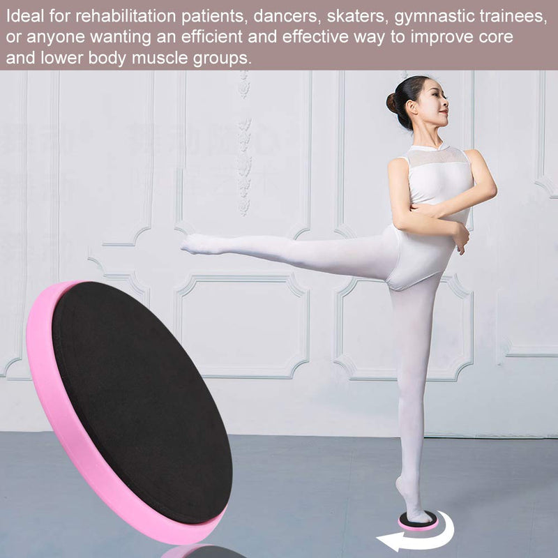 TOBWOLF Pro Ballet Turning Disc, 13cm / 5" Lightweight Portable Pirouette Spin Board Releve Turnout Board for Dancers Ballet Gymnastics Figure Skating, Balance Training Spot Board Rotational Disc Pink - BeesActive Australia