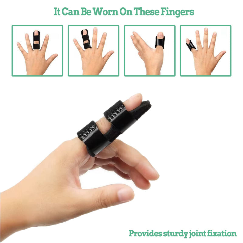 Koicarelife 5 Pcs Trigger Finger Splint , Finger Brace for Straightening or Support for Fingers,Thumb Brace, Broken Finger Protector, Broken Fingers Straightening,Pain Relief, Suitable for thumb, Index, Middle, Ring, Pinky - BeesActive Australia