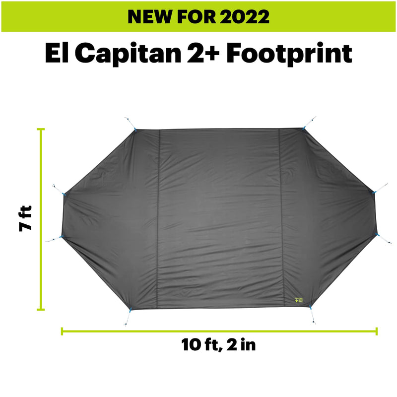 Eureka! El Capitan 2+ Outfitter Fitted Footprint (Compatible with, but Not IncludedEl Capitan 2+ Outfitter 2-Person Camping TentSold Separately), Dark Shadow (2660215) - BeesActive Australia