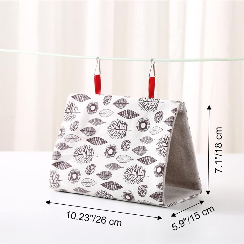 Dnoifne 2PCS Hanging Winter Warm Bird Bed, Bird Nest House, Bird Hanging Hammock House, Plush Snuggle Bird Hammock, Hideaway Cave Bed Tent for Hamster Budgies Parakeet Cockatiel Lovebird Parrot leaf - BeesActive Australia