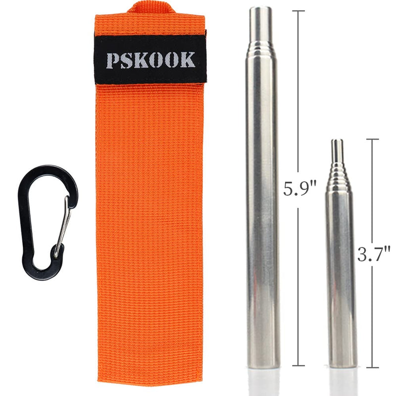 PSKOOK 2 Pcs Pocket Portable Bellows Fire Blow Tube , Collapsible Mini Survival Gear to Blow Oxygen into Flame, Camp Fire Starter Survival Tool for Campfire, Wood Stove and Fire Pit. - BeesActive Australia