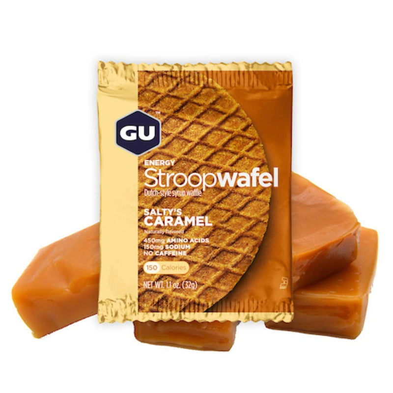 GU Energy Stroopwafel Sports Nutrition Waffle, Salty's Caramel, 1.1 Ounce (Pack of 16) - BeesActive Australia