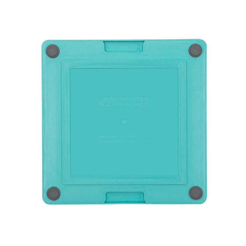 Lickimat Tuff, Heavy-Duty Dog Slow Feeders Lick Mat, Boredom Anxiety Reducer; Perfect for Food, Treats, Yogurt, or Peanut Butter. Fun Alternative to a Slow Feed Dog Bowl! Turquoise Soother - BeesActive Australia