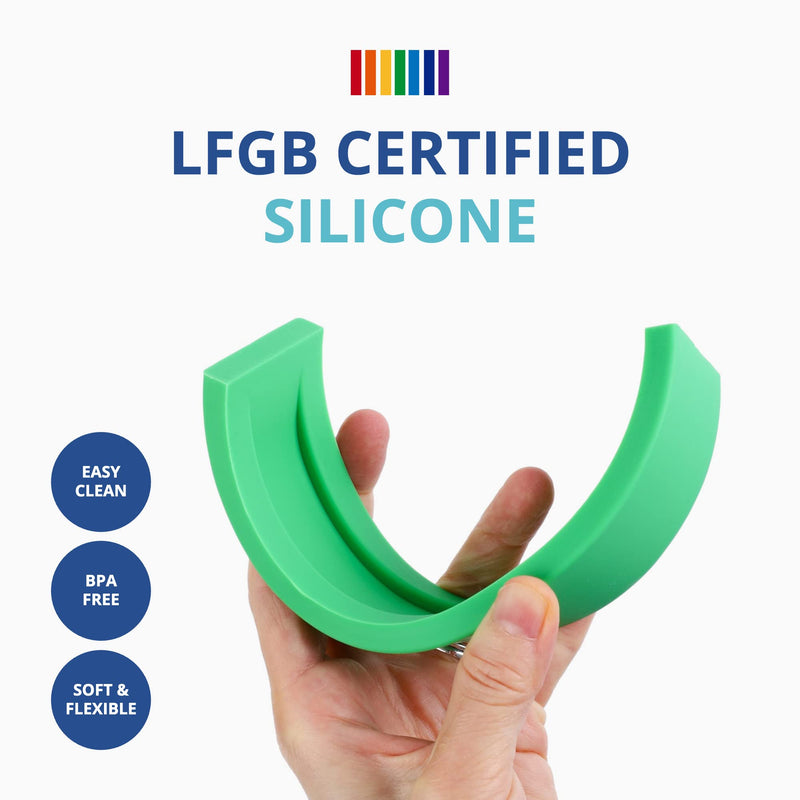 BLUE GINKGO Silicone Rainbow Stacker - Montessori Nesting Puzzle | Kids and Toddler | Stacking Sensory Toys - 10 Layers (Vibrant) 10 Layer - BeesActive Australia