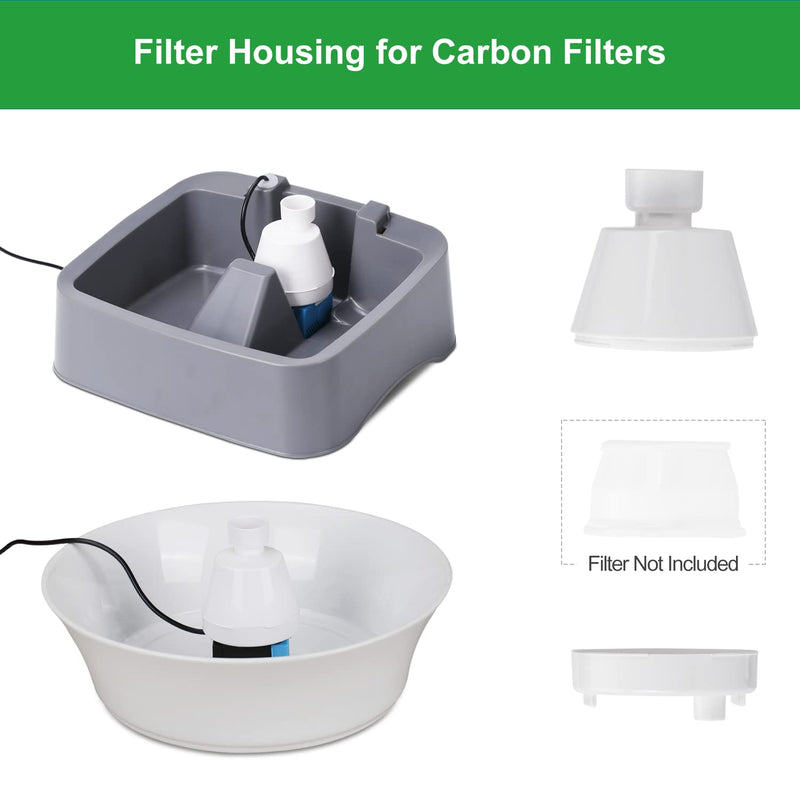ZEKIRY Replacement Filter Housing, Compatible with PetSafe Drinkwell 1/2 Gallon, 1 Gallon, 2 Gallon, Pagoda, Avalon, Butterfly, Sedona, Seascape and Creekside, Seaside Pet Fountains, ABS - BeesActive Australia