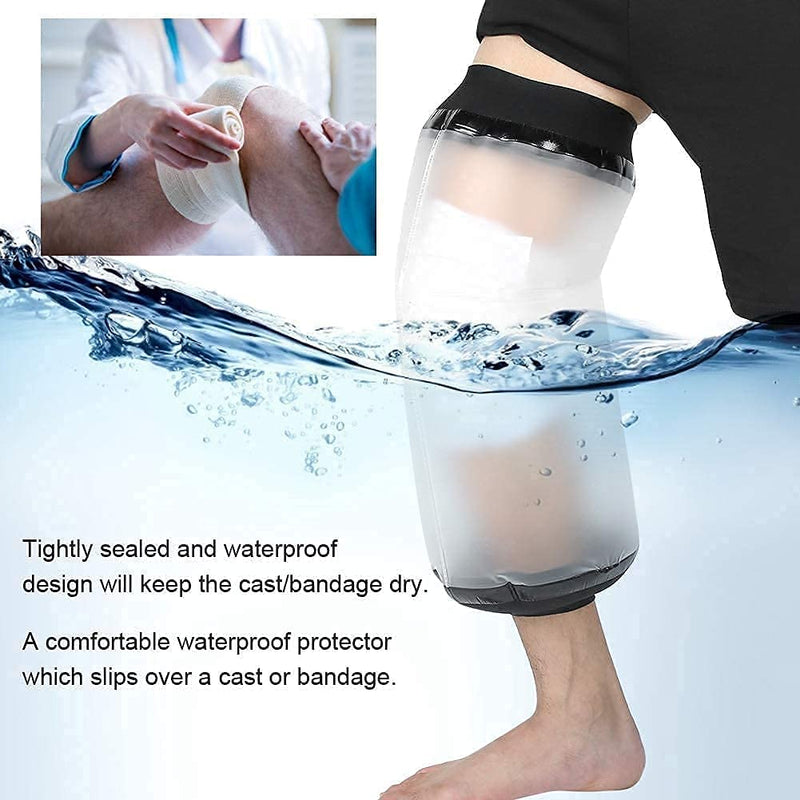 Waterproof Knee Cast Cover for Shower,Waterproof Protectors Cast and Dressing Cover,Comfortable Watertight Seal to Keep Wounds, Bandage Dry. - BeesActive Australia