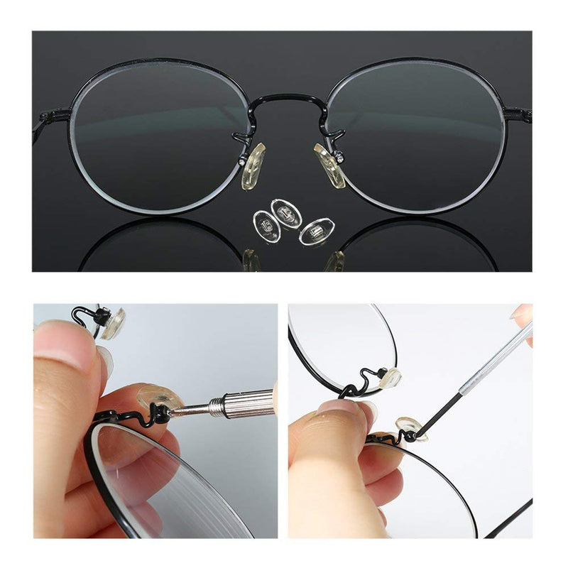 Gasea 150pcs 15 Style Nose Pads Set, Ultra-Soft PVC Anti Slip Nosepads Assortment Kit for Eyeglass Sunglasses - BeesActive Australia