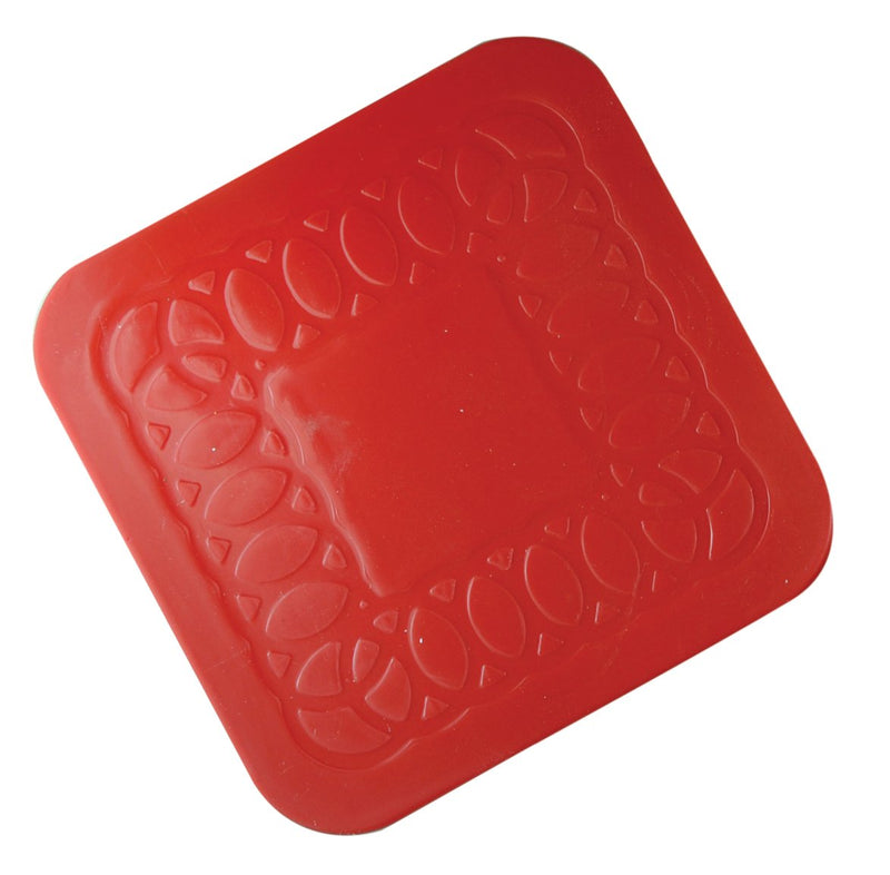 Tenura Red Non Slip Heat Proof Coasters Square 9x9 cm for Coffee, Tea, Beer, Mug, Wine on Tables, Counters, Cabinets Pack of 4 - BeesActive Australia