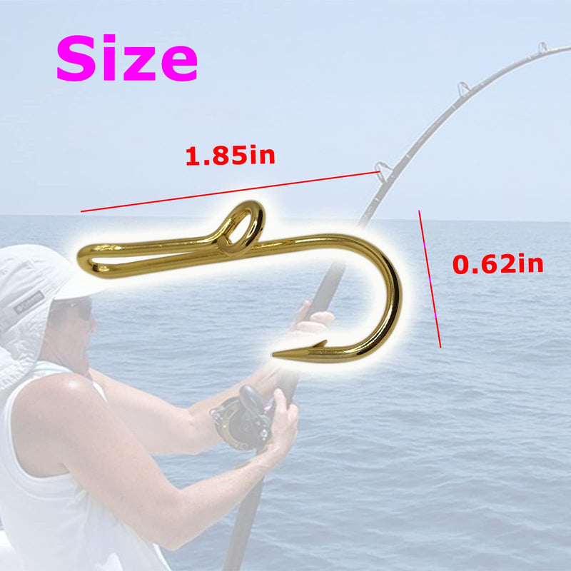 Fish Hook Hat Clip,Fish Hook Hat Pin,Fish Hook Hat Pin,Fish Hook for Hat Tie Clasp,Fashion Trend Hat Decoration B - BeesActive Australia