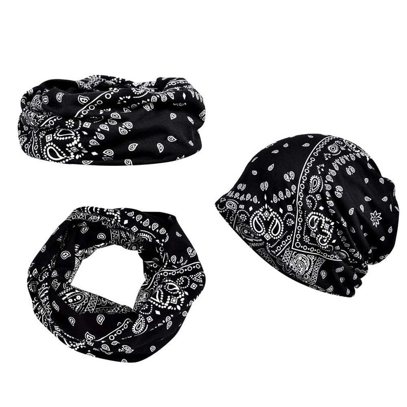 1 PCS Women Baggy Slouchy Beanie Chemo Hat Cap Slouchy Snood Hat Cancer Headwear 1 Pc Black - BeesActive Australia
