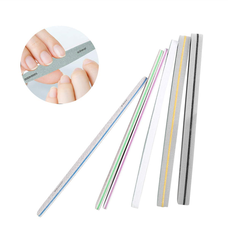 Professional Nail Files Nail Buffers Natural File Double Sided Nail Polisher Files Gel Files Manicure Pedicure Tool - 6pcs/Set - BeesActive Australia