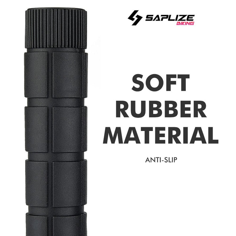 SAPLIZE Bike Handlebar Grips, for Kids Girls Boys Bikes, Balance Bikes, Road Bikes and Scooters, Length 4.9", Soft and Comfortable Black, Standard Size - BeesActive Australia