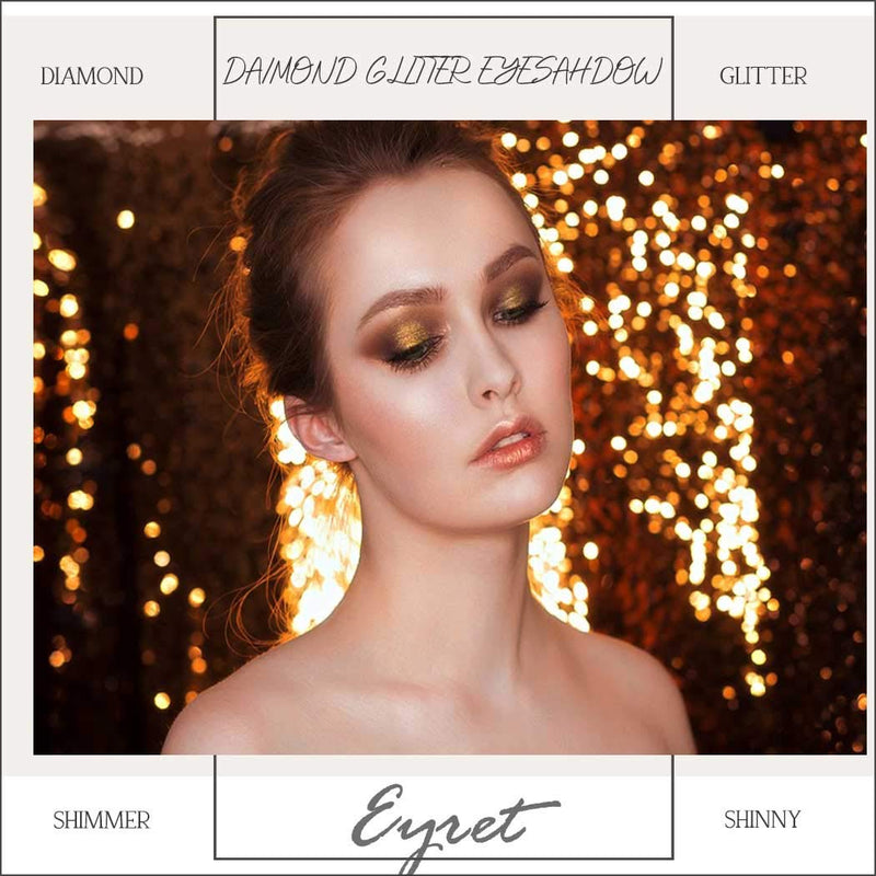 Eyret Glitter Eyeshadow Palette 9 Colors Metallic Shiny Party Eyeshadows Diamond Highly Pigments Eyeshadow Cosmetics for Women and Girls - BeesActive Australia