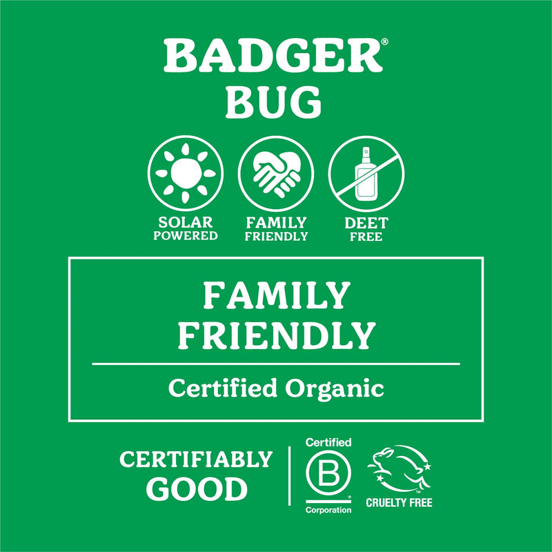 Badger - Anti-Bug Shake & Spray, DEET-Free Natural Bug Spray, Eco-Friendly, Certified Organic Mosquito Spray, Great for Kids, Insect Repellent, 4 Fl Oz - BeesActive Australia