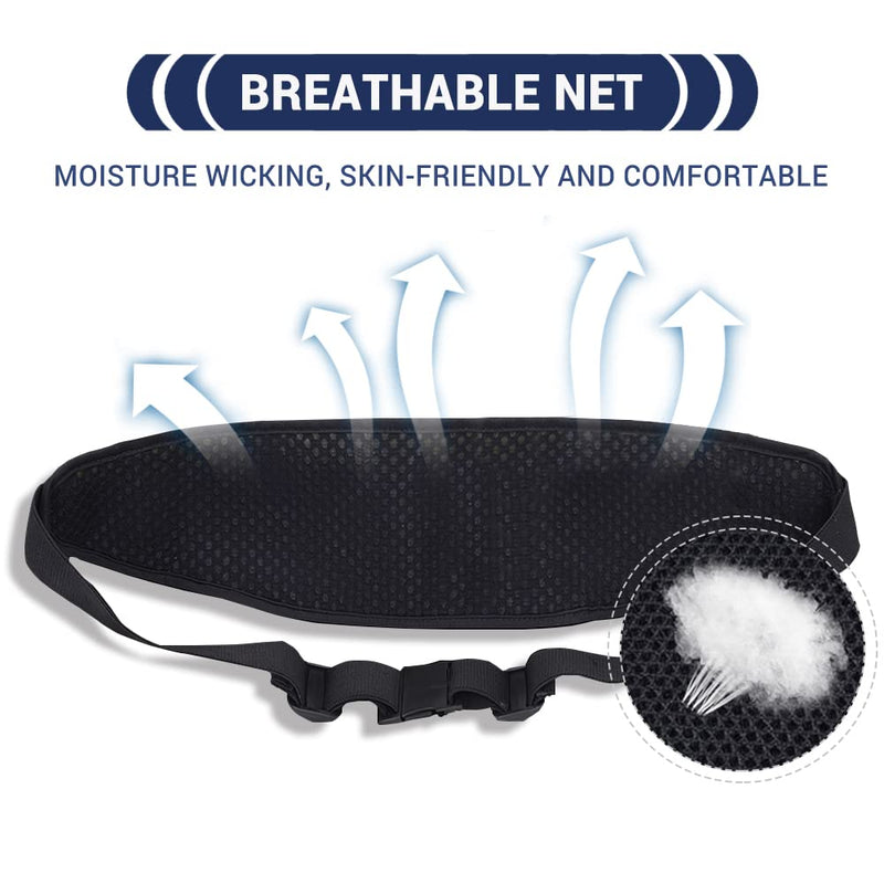 YIROAD Running Belt, Waterproof Fanny Pack for Women Men, Workout Running Waist Pack Bag with Foldable Water Bottle Holder, Adjustable Running Pouch Phone Holder Accessories, Yilu-wp-001, Blue - BeesActive Australia