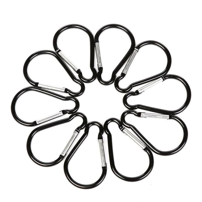 10PCS 4"/10cm Large Carabiner Clip,Strong Unlocking Caribeaner Keychain Pack for Backpack Hook, Light Duty Paracord Umbrella e Parachute para Cord AccessoriesRop - BeesActive Australia