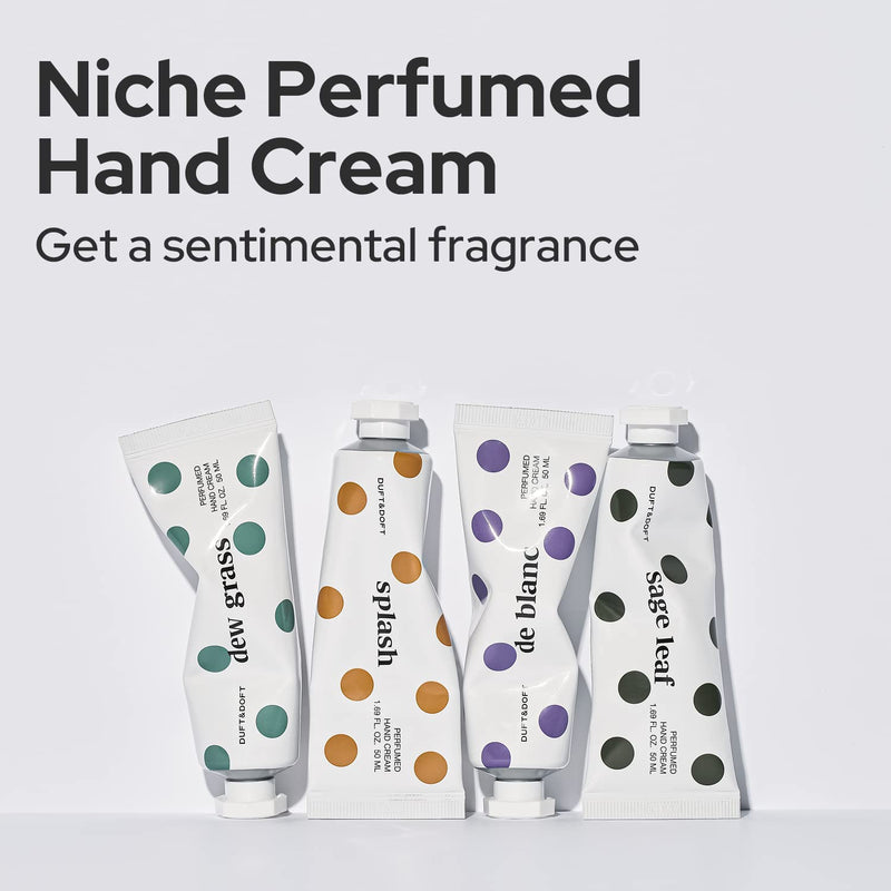 DUFT&DOFT Hand Cream for Dry Cracked Hands –Iris, Tuberose, and Sandalwood Scented Lotion - Moisturize Dry Skin and Repair Damaged Skin – Dew Grass Perfumed Hand Cream, 1.69oz. Sandalwood,Vanilla - BeesActive Australia