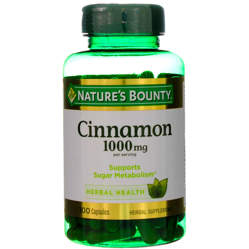 Nature's Bounty Cinnamon 1000 mg Capsules 100 ea ( Pack of 4) - BeesActive Australia