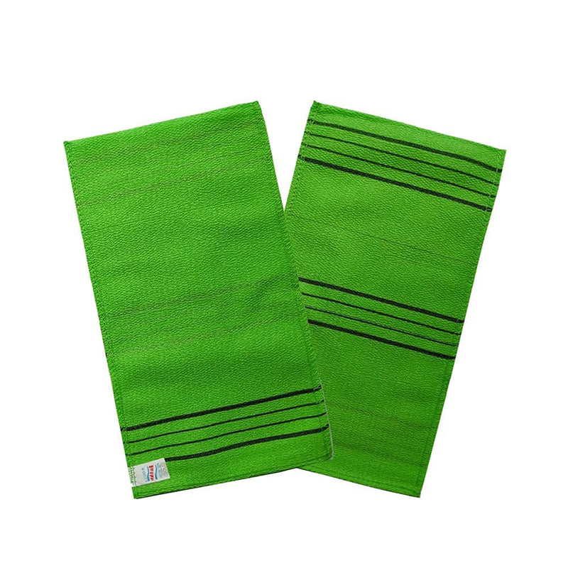 NOFIGO Variety Exfoliating Mitt and Body Wash Cloth Collection (LongGreen2 StandardGreen1 StandardRed1) Lg2 Sg1 Sr1 - BeesActive Australia