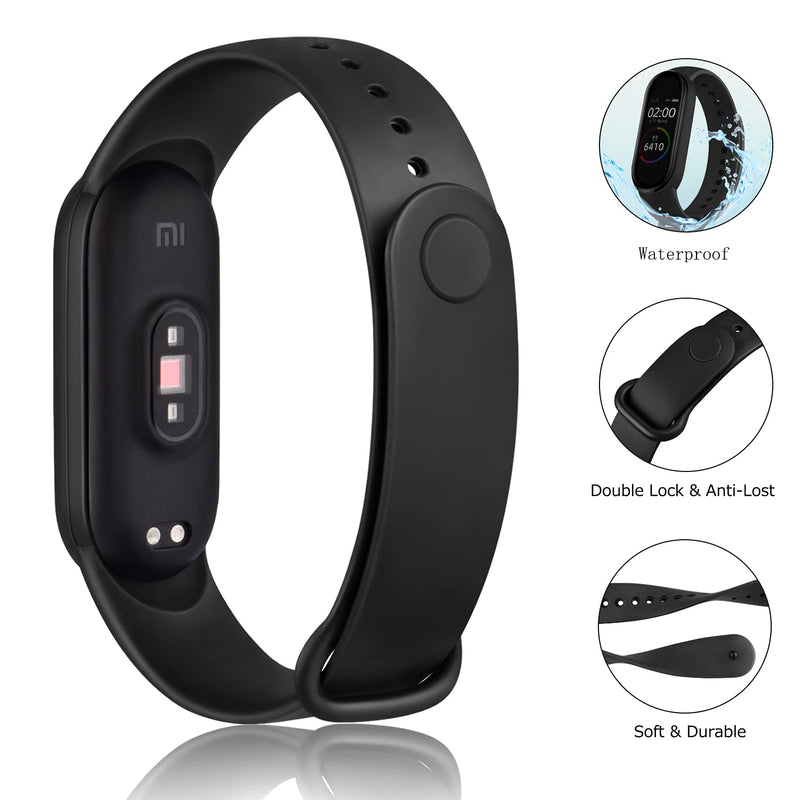 Pack 10 Bands for Xiaomi Mi Band 5 Straps/Xiaomi Mi Band 6 Straps/Amazfit Band 5 Straps, Soft Silicone Replacement Wristbands for Mi Band 5 & Mi Band 6 & Amazfit Band 5 Fitness Tracker (Pack 10) Pack 10 - BeesActive Australia