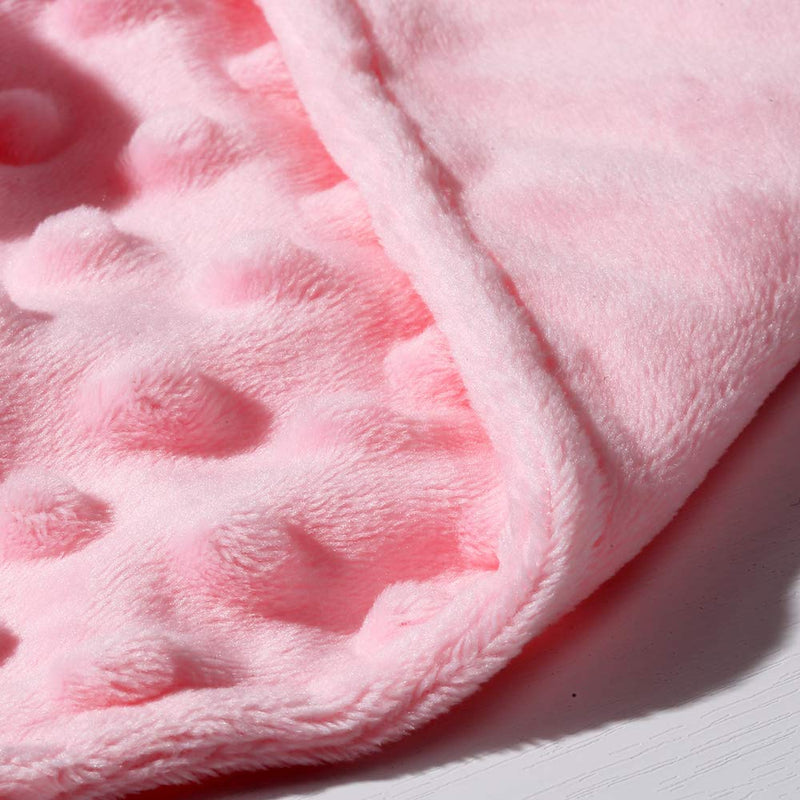 CREVENT Cozy Plush Baby Security Blanket Loveys for Baby Girls, Minky Dot Front + Sherpa Backing with Animal Face (Pink Unicorn) Pink Unicorn - BeesActive Australia