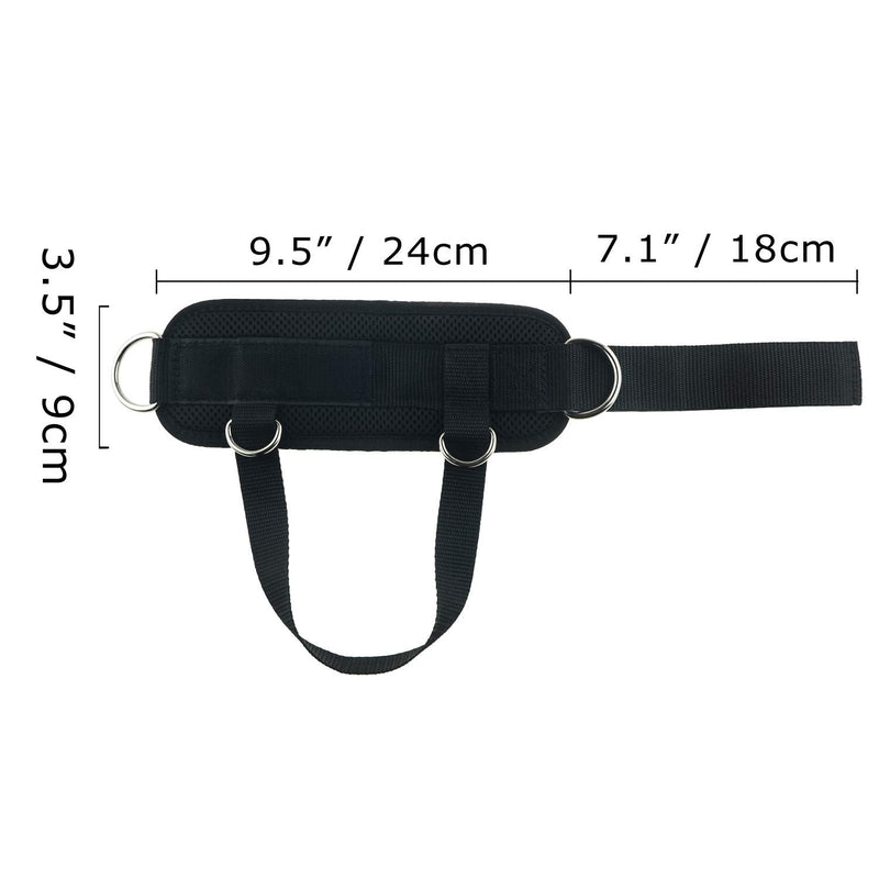 YCYU Upgrade Cable Machine Ankle Straps Fitness Cuffs for Men & Women, Neoprene Padded 4 D-Ring Heavy Duty Home Gym Cable Attachment for Glute Leg Butt Workout - BeesActive Australia
