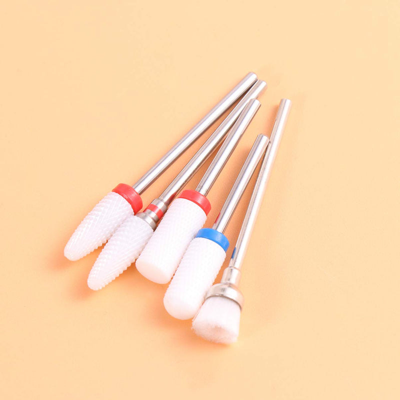 Healifty Manicure Nail Drill Set Drill Bits for Nails Professional Set 7 Pcs Cuticle Drill Bit for Nails - BeesActive Australia