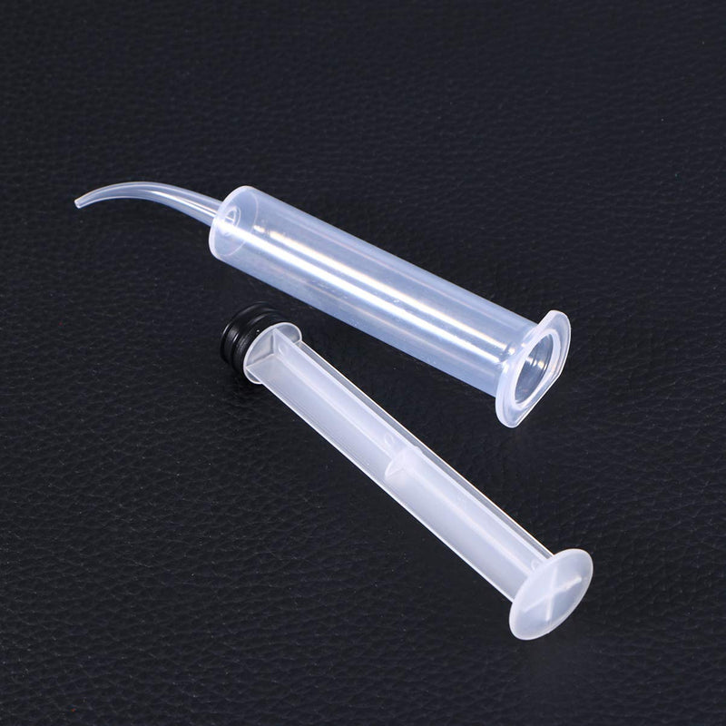 ROSENICE Dental Syringe 4pcs Disposable Dental Irrigation Syringe with Curved Tip for Dental Care (As Shown) - BeesActive Australia