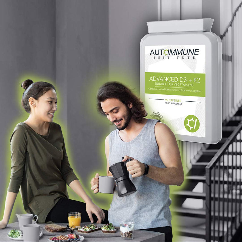 Vitamin D3 and K2 Tablets - 3000IU of D3 and 100mcg of K2 Supplement. Well Absorbed Cholecalciferol. Made in The UK. Suitable for Vegetarians. - BeesActive Australia