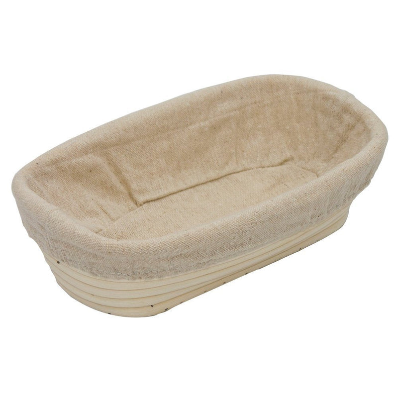 BetterJonny 9 inch Rectangle Banneton Bread Proofing Basket, Artisan Bread Dough Proofing Rattan Basket +Liner Combo for Professional and Home Bakers #14 Rectangle 9" (23x12.5x5.5cm) - BeesActive Australia