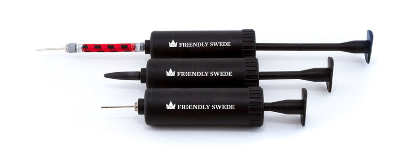 [AUSTRALIA] - The Friendly Swede Sports Ball Pump (3 Pack), Needles and Nozzles Included Black 
