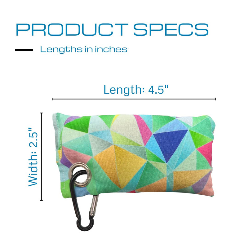 Disc Golf Chalk Bag | Attaches to Any Bag with a Carabiner | Better Than Rosin & Sawdust Bags | Improve Your Grip for Increased Consistency | Disc Golf Accessories for Men | Disc Golf Grip Enhancer Geometry - BeesActive Australia