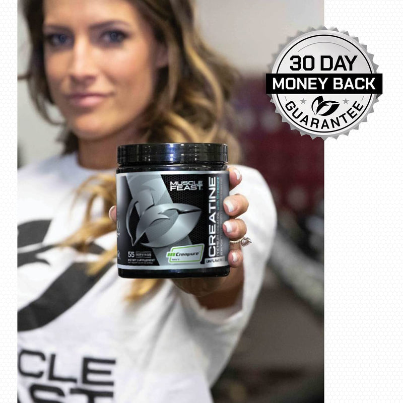 Muscle Feast Creapure Creatine Monohydrate Powder for Muscle Growth Nutritional_Supplement, Vegan Keto Friendly Gluten-Free Easy to Mix, Unflavored, 300g, 55.0 Servings (Pack of 1) 10.5 Ounce (Pack of 1) - BeesActive Australia