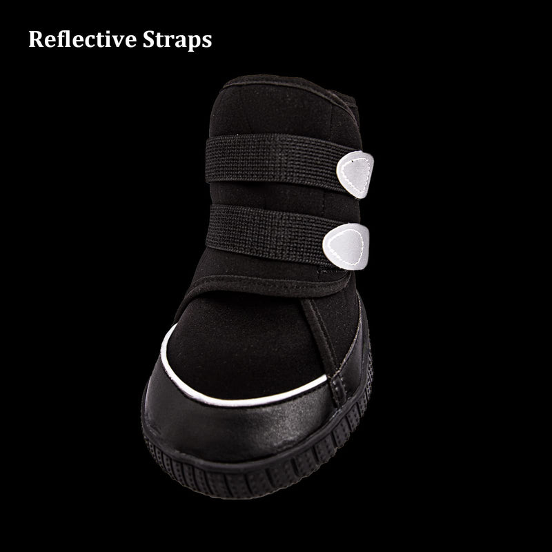 Adorepaw & Dog Shoes for Large Dogs with Reflective Straps, Dog Boots for Winter, Dog Boots & Paw Protectors with Nonslip Sole. XXL：(Length 4.7 inches * Width 3.9 inches) - BeesActive Australia