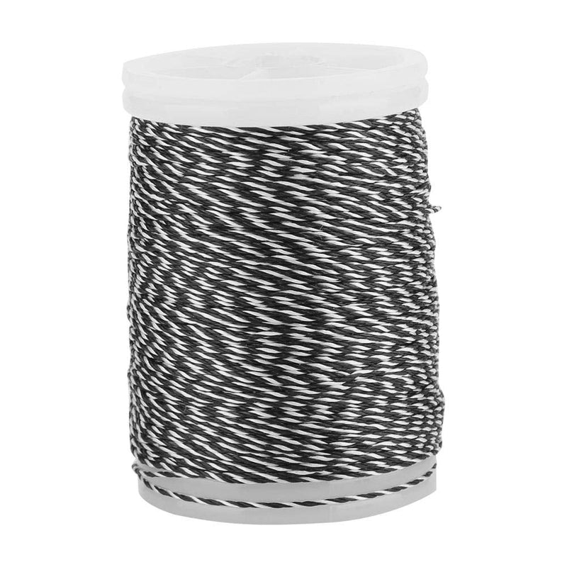 Archery Serving Thread 120m Durable Nylon String Serving Thread for Bowstring Archery Supplies black+white - BeesActive Australia