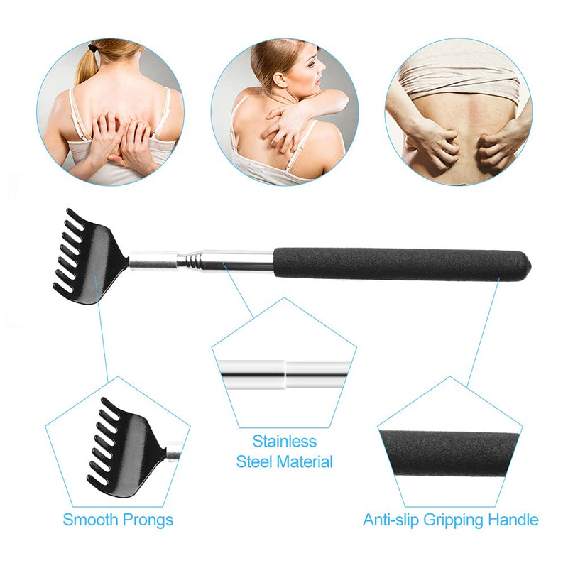 URAQT Head Massager Scalp Massage Scratcher Set 3 Pack, 20 Prongs Head Scratcher and Back Scratchers, Portable Tingler Massage for Deep Relaxation, Hair Stimulation and Body Stress Relax - BeesActive Australia