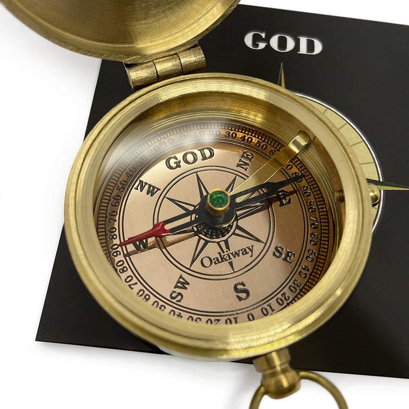 OakiWay Religious Gifts - God's Path Compass - Christian Gifts for Men, Catholic Gifts, Baptism Gifts for Boys, Gifts for Teen Boys, Graduation Gifts, Inspirational Gifts for Woman, Sentimental Gifts - BeesActive Australia