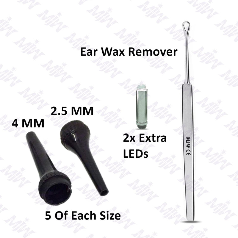 Fiber Optic Mini Otoscope Ear Healthy Tool for Home use with Extra Replaceable LED Light - BeesActive Australia