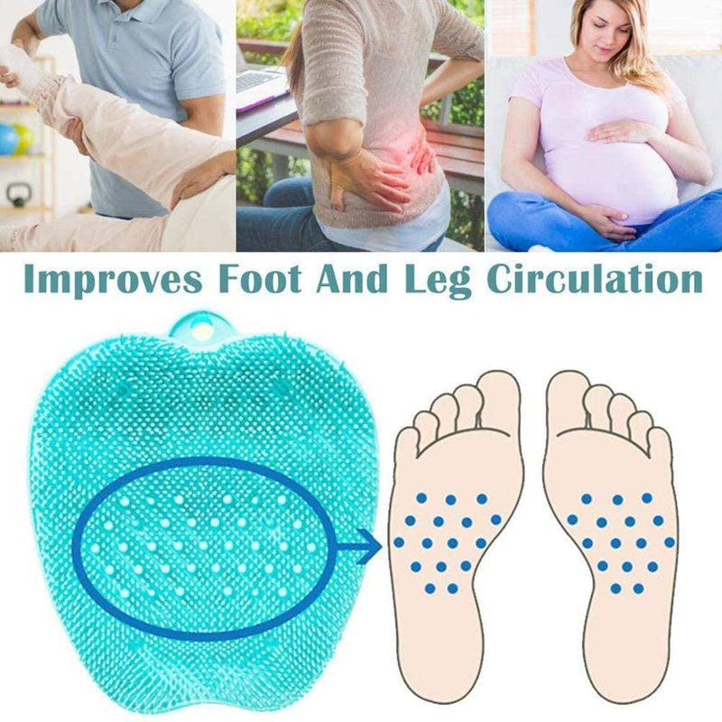 Silicone Foot Brush Scrubber Massager Shower Foot Brush Deep Clean Exfoliate Spa Increases Circulation - BeesActive Australia