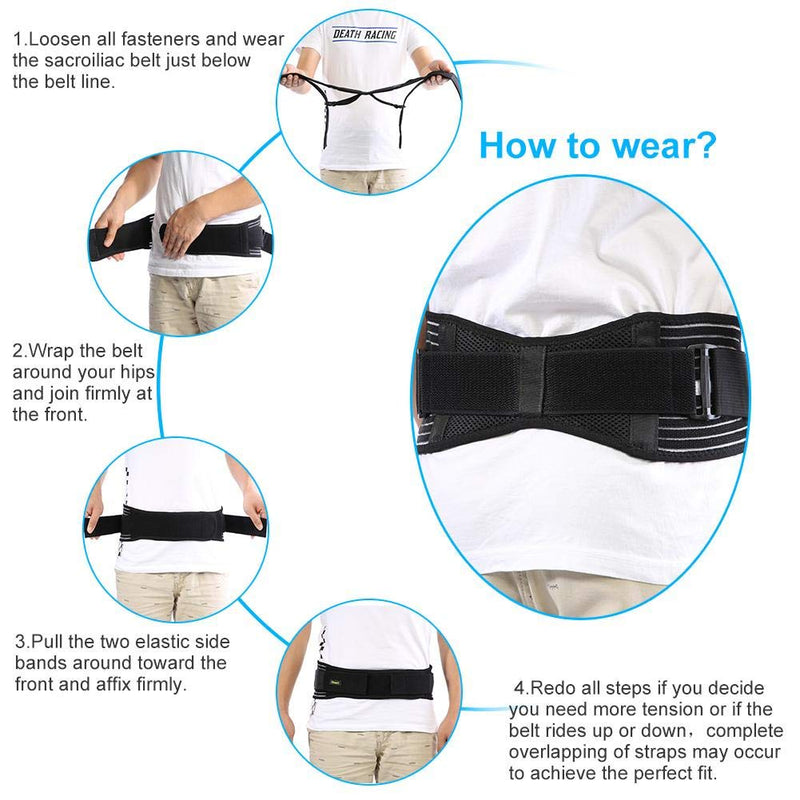 Sacroiliac SI Joint Support Belt,Sacroiliac Hip Belt for Women and Men,Alleviate Sciatic, Pelvic, Lower Back and Leg Pain - BeesActive Australia