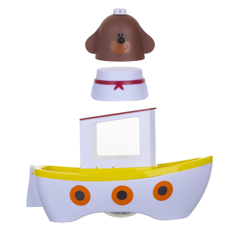 Hey Duggee Lightshow River Boat Underwater Light Show Bath Toy Boat, Floats, Projects Lights Under Water, Squirrel Club, CBeebies, Age 3 Years Plus - BeesActive Australia