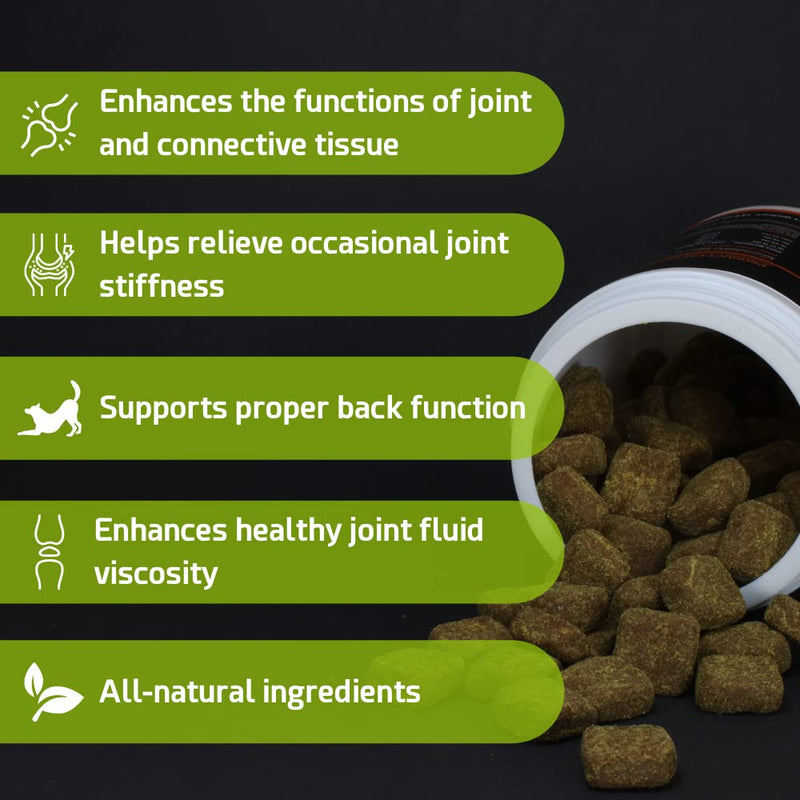 POINTPET Glucosamine for Dogs - Hip and Joint Supplement - Dog Mobility Soft Chews with Chondroitin & MSM, Arthritis Support for Hips and Joints with Omega 3 120 Soft Chews - BeesActive Australia