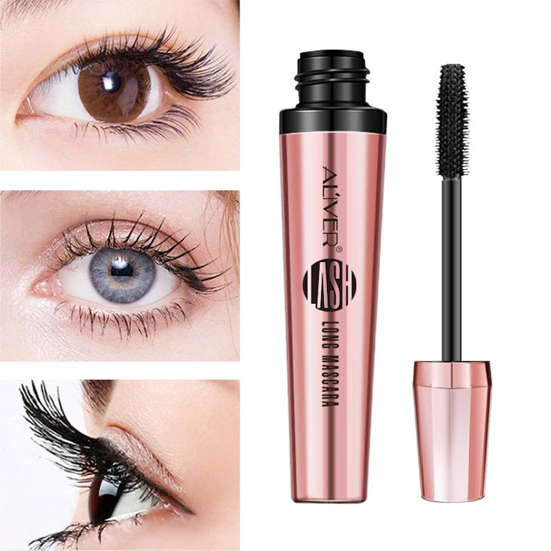 4D Silk Fiber mascara, Waterproof Eyelash Mascara Extra Long Lash Mascara & Eyelash Mascara Waterproof Long-lasting, smudge-proof mascara Natural eye make-up (Black gold) Black gold - BeesActive Australia